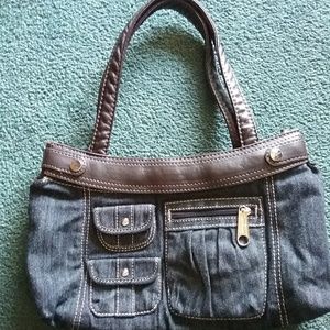 Denim blue jean purse handbag thirty-one